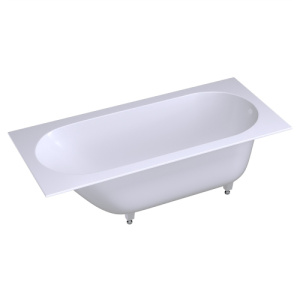 Ванна из искусственного камня AVS Эллада 170x75 белая матовая с ножками