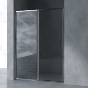 Душевая дверь в нишу AVS Вектор 140 см профиль хром, стекло прозрачное