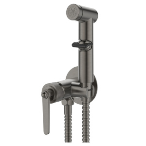 Гигиенический душ со смесителем ESKO Bangkok SMHBGGM оружейная сталь