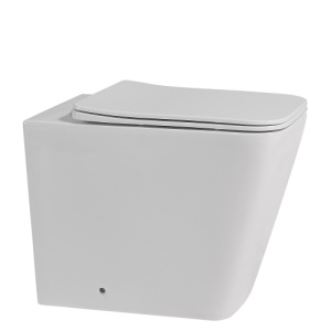 Унитаз приставной белый безободковый Rechteck ABBER