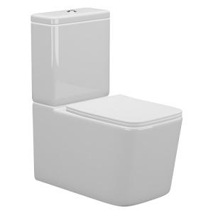 Унитаз-компакт AVS Атом безободковый, белый