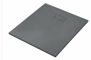 Душевой поддон "Elbe",SMS,черный,заглушка, WASSERKRAFT размер (д*ш*в, см): 90*90*2,6